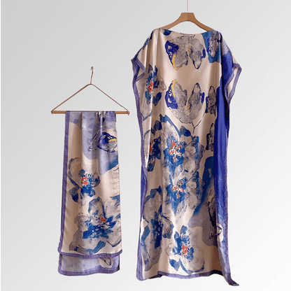 Wanda Maxi Dress | Ethnic Print, Comfortable Long Dress for Women - Hartwella