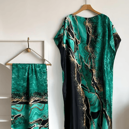 Wanda Maxi Dress | Ethnic Print, Comfortable Long Dress for Women - Hartwella