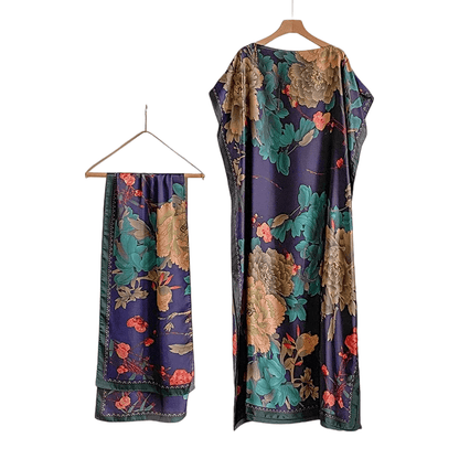 Wanda Maxi Dress | Ethnic Print, Comfortable Long Dress for Women - Hartwella
