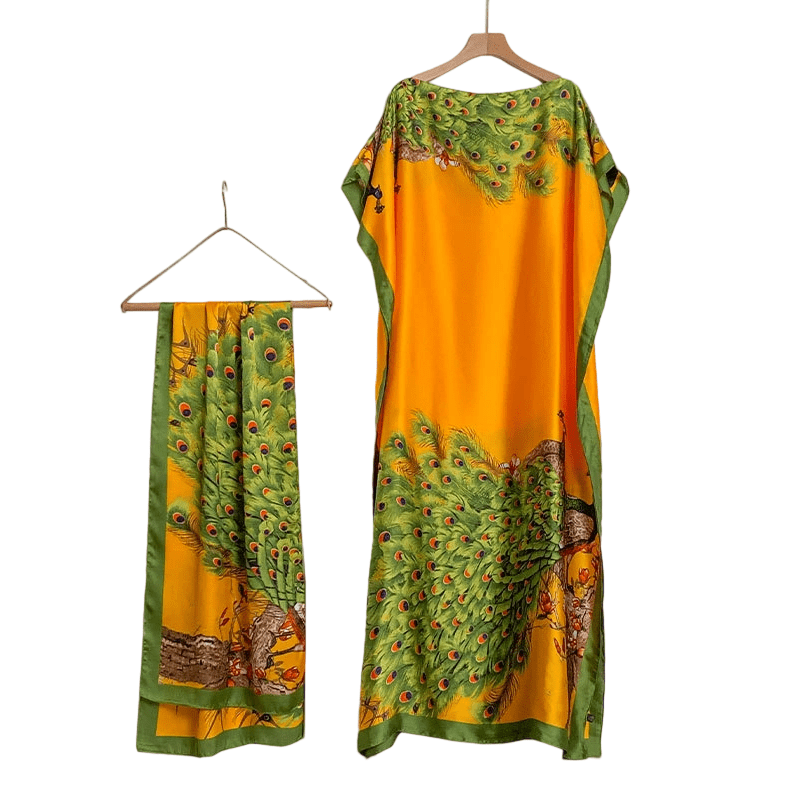 Wanda Maxi Dress | Ethnic Print, Comfortable Long Dress for Women - Hartwella