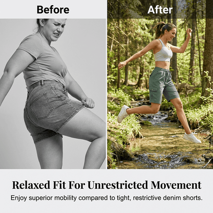 Wander Women's Cargo Shorts | Quick - Dry, UPF 50+, Multiple Pockets - Hartwella