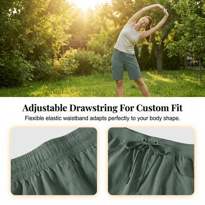 Wander Women's Cargo Shorts | Quick - Dry, UPF 50+, Multiple Pockets - Hartwella