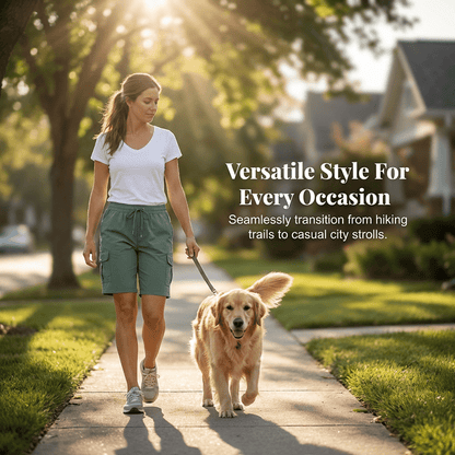 Wander Women's Cargo Shorts | Quick - Dry, UPF 50+, Multiple Pockets - Hartwella