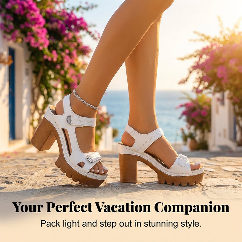 Wander Women's Sandals | Adjustable One - Strap, Platform Design - Hartwella
