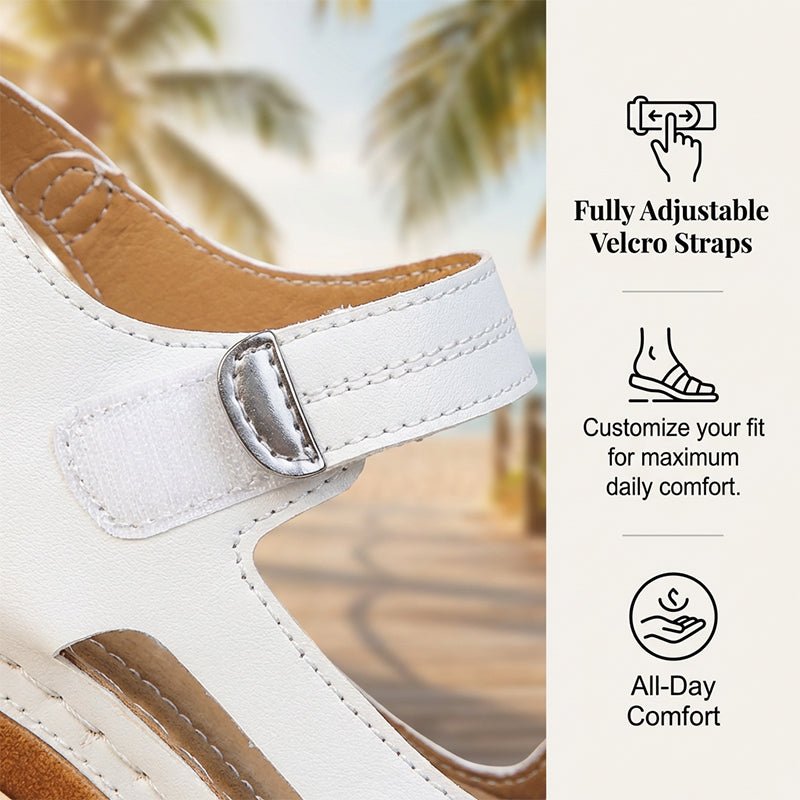 Wander Women's Sandals | Adjustable One - Strap, Platform Design - Hartwella