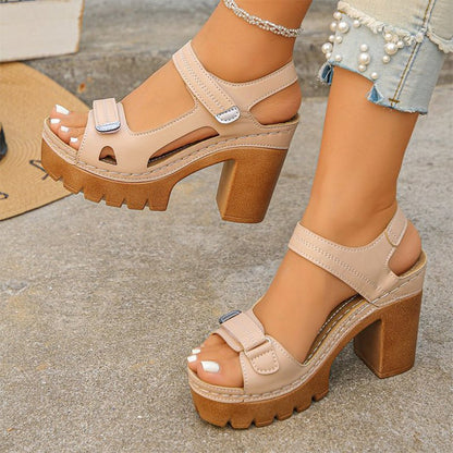 Wander Women's Sandals | Adjustable One - Strap, Platform Design - Hartwella