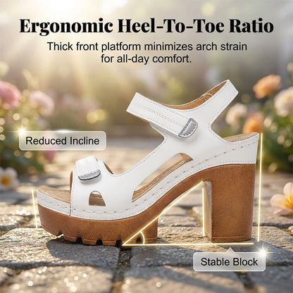 Wander Women's Sandals | Adjustable One - Strap, Platform Design - Hartwella