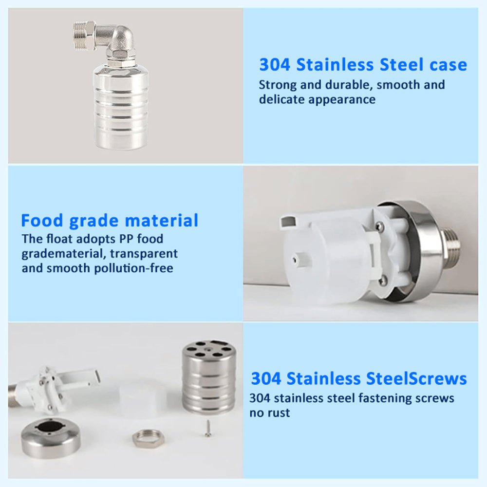 Waver Float Valve | Automatic Water Level Control, Stainless Steel - Hartwella
