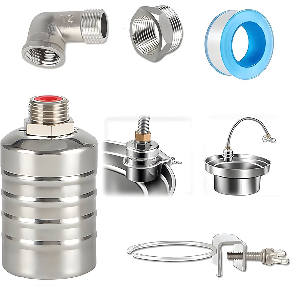 Waver Float Valve | Automatic Water Level Control, Stainless Steel - Hartwella