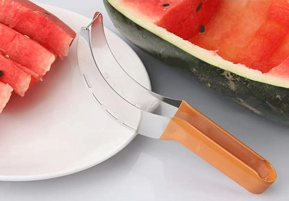 Wavi Watermelon Slicer | High - Quality Stainless Steel, Anti - Slip Handle - Hartwella