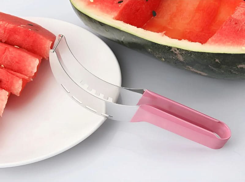 Wavi Watermelon Slicer | High - Quality Stainless Steel, Anti - Slip Handle - Hartwella