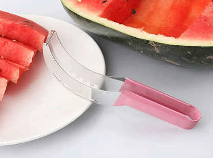Wavi Watermelon Slicer | High - Quality Stainless Steel, Anti - Slip Handle - Hartwella
