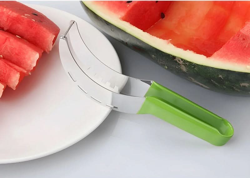 Wavi Watermelon Slicer | High - Quality Stainless Steel, Anti - Slip Handle - Hartwella