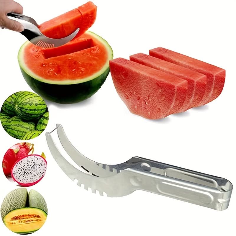 Wavi Watermelon Slicer | High - Quality Stainless Steel, Anti - Slip Handle - Hartwella