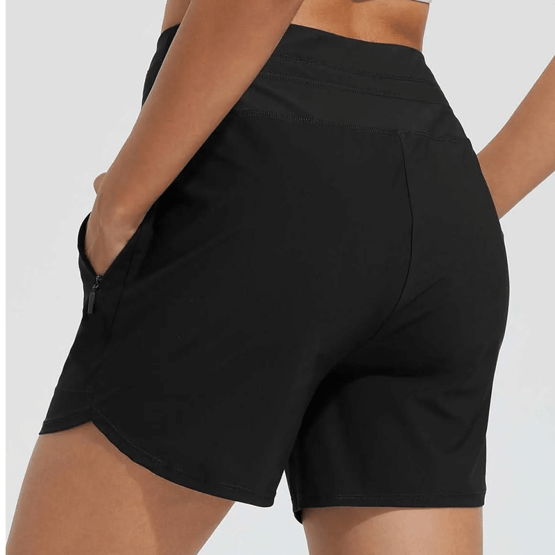 Wavy Athletic Shorts | Quick-Drying, Built-in Boxer Liner, UPF 50+ - Hartwella