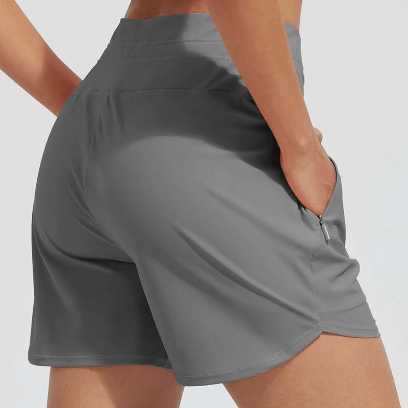Wavy Athletic Shorts | Quick-Drying, Built-in Boxer Liner, UPF 50+ - Hartwella