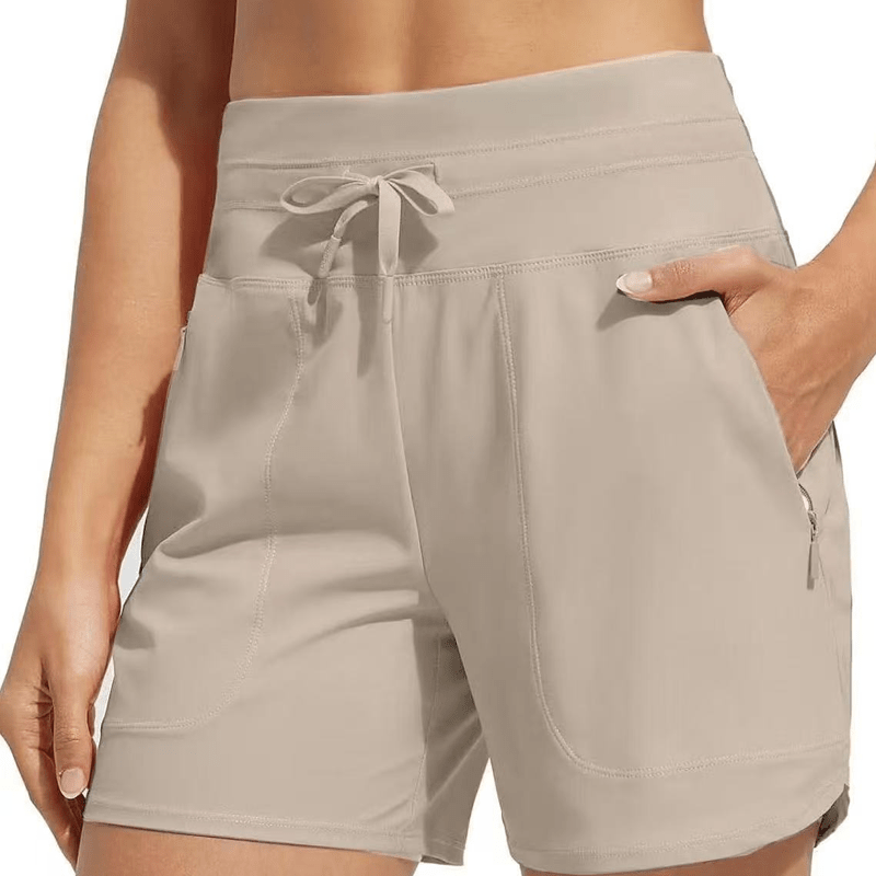 Wavy Athletic Shorts | Quick-Drying, Built-in Boxer Liner, UPF 50+ - Hartwella