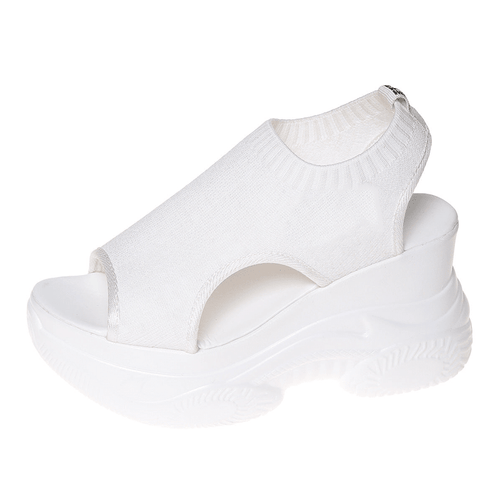 Wendy Wedge Sandals for Women | Open Toe, Breathable Knit, Non - Slip Wedge Heels - Hartwella