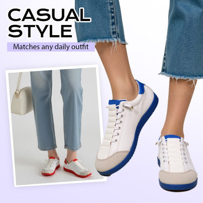 Wendy Wide Toe Sneakers | Lightweight, Breathable PU - Hartwella