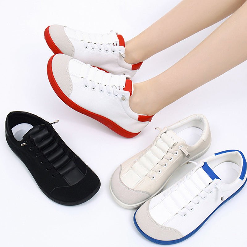 Wendy Wide Toe Sneakers | Lightweight, Breathable PU - Hartwella