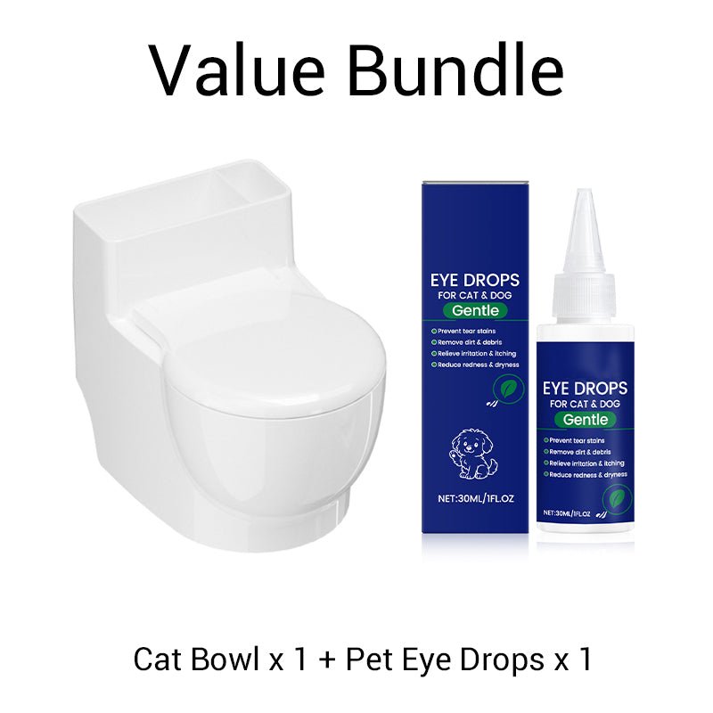 Whimsy Cat Bowl | Wall-Mounted Toilet Design, Stainless Steel - Hartwella