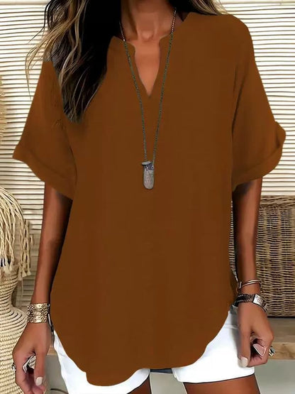 Willa Casual Blouse | Soft, Breathable Fabric - Hartwella