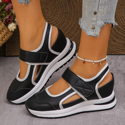 Willa Walking Shoes for Women | Breathable Cut-Out Design, Adjustable Fit - Hartwella