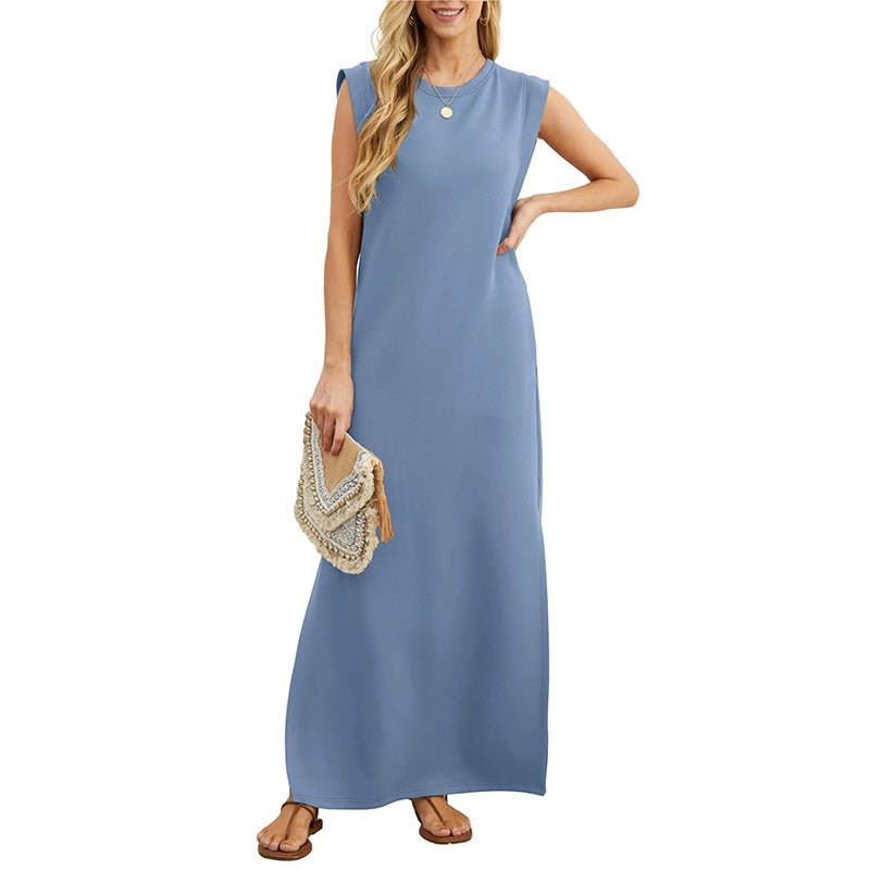 Wina Casual Dress | Wrinkle - Free, Split Hem - Hartwella