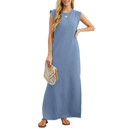 Wina Casual Dress | Wrinkle - Free, Split Hem - Hartwella