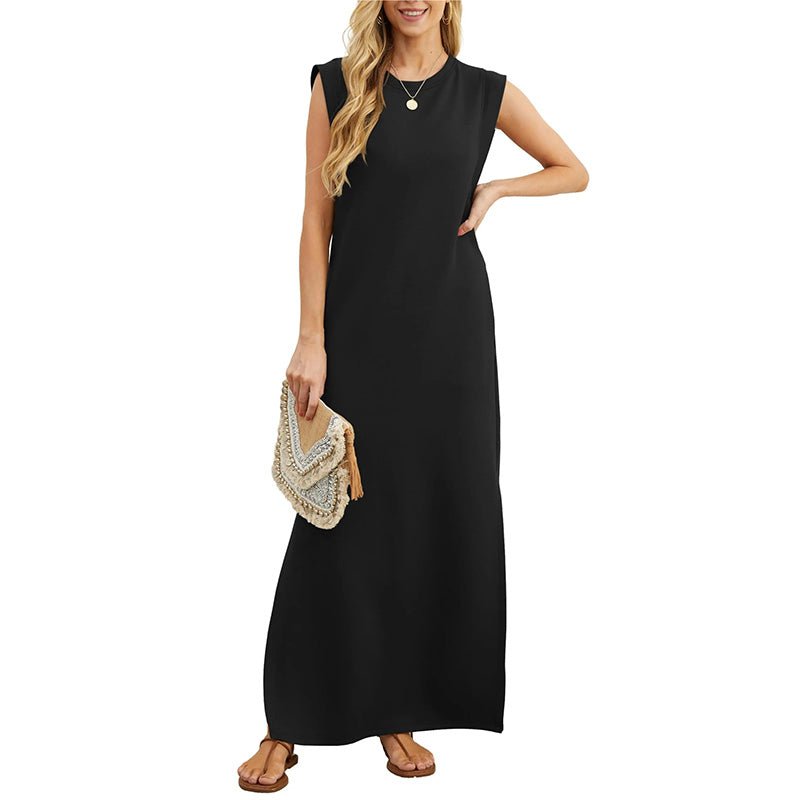 Wina Casual Dress | Wrinkle - Free, Split Hem - Hartwella