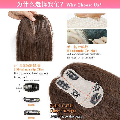 Wina Hair Topper | 100% Remy Human Hair for Women, Lightweight and Customizable Fit - Hartwella