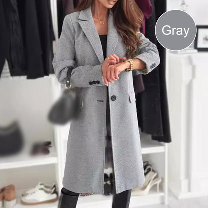 Wina Long Coat | Elegant Tailored Design - Hartwella
