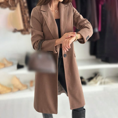 Wina Long Coat | Elegant Tailored Design - Hartwella