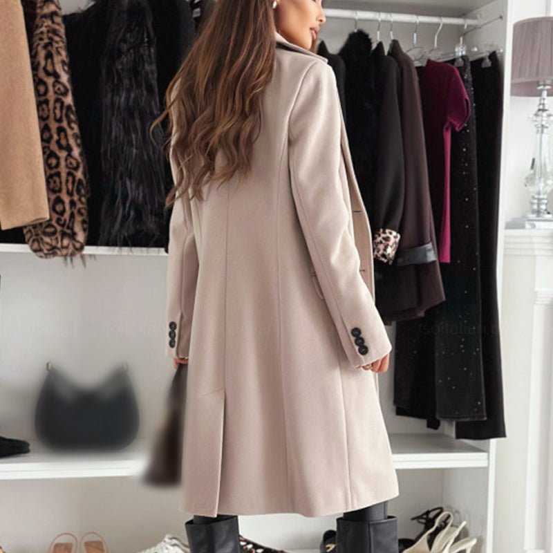 Wina Long Coat | Elegant Tailored Design - Hartwella