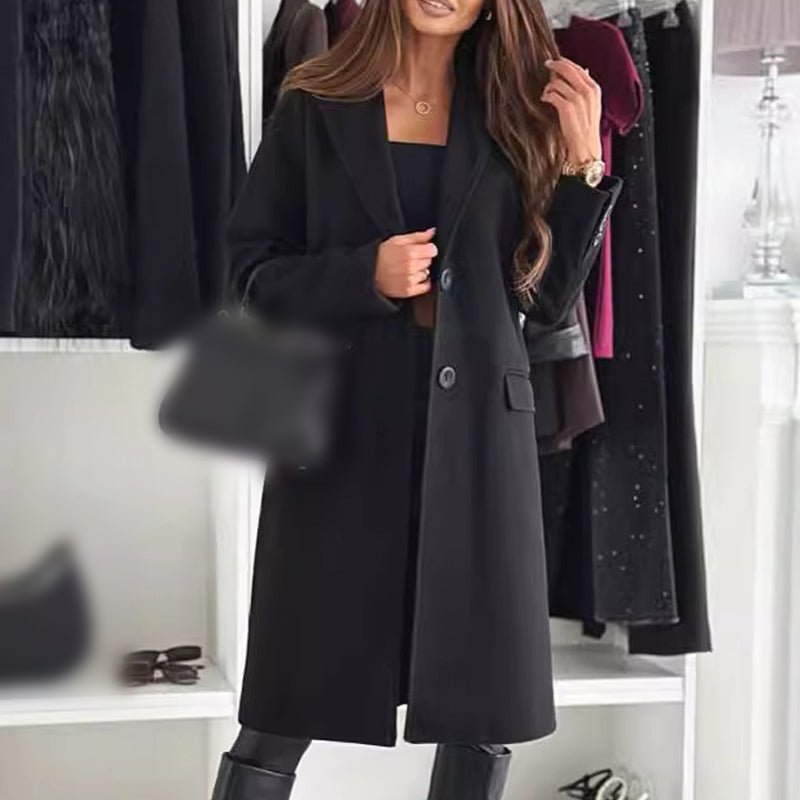 Wina Long Coat | Elegant Tailored Design - Hartwella