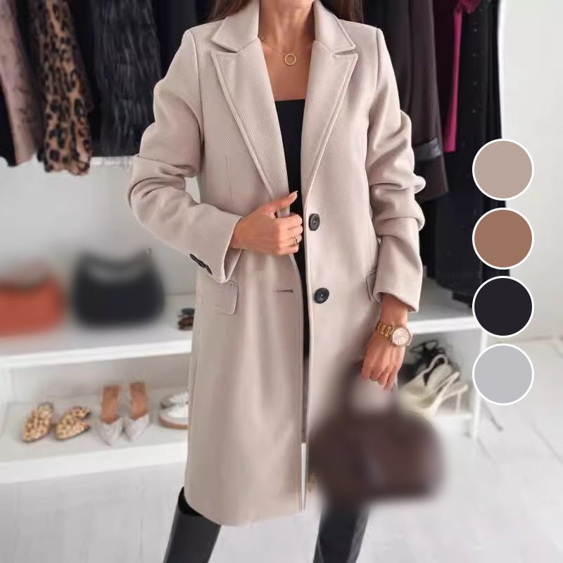 Wina Long Coat | Elegant Tailored Design - Hartwella
