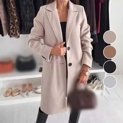 Wina Long Coat | Elegant Tailored Design - Hartwella