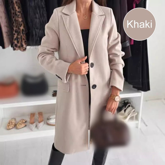 Wina Long Coat | Elegant Tailored Design - Hartwella