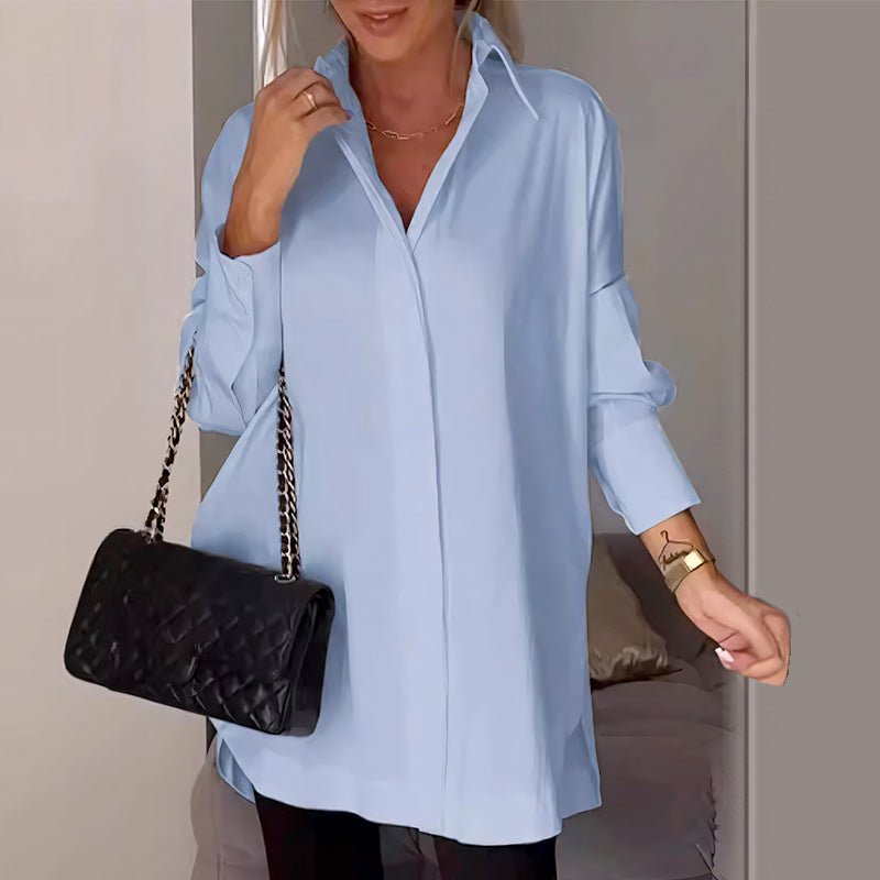 Wina Long Shirt | Comfortable Cotton Blend - Hartwella
