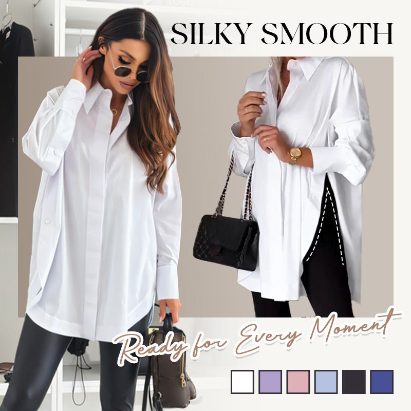Wina Long Shirt | Comfortable Cotton Blend - Hartwella