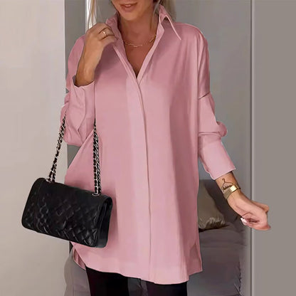 Wina Long Shirt | Comfortable Cotton Blend - Hartwella