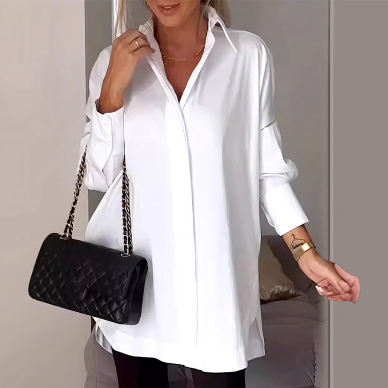 Wina Long Shirt | Comfortable Cotton Blend - Hartwella