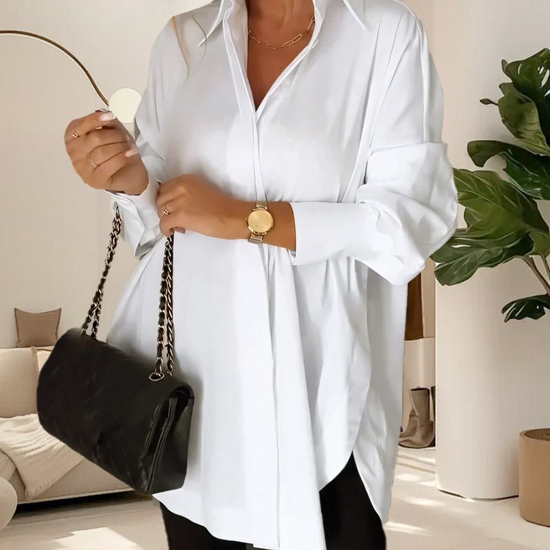 Wina Long Shirt | Comfortable Cotton Blend - Hartwella