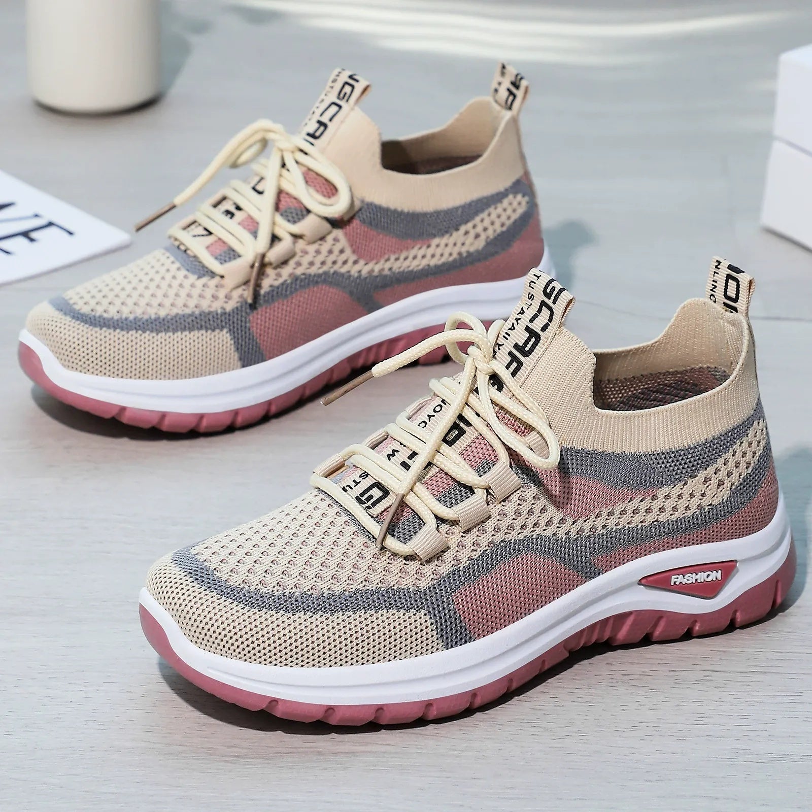 Wina Running Shoes | Breathable Mesh, Non - Slip Sole - Hartwella