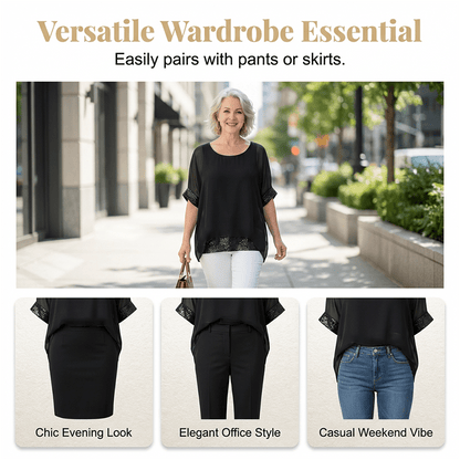 Wina Sequin Top | Elegant Blouse for Women, Soft Fabric, Going Out - Hartwella