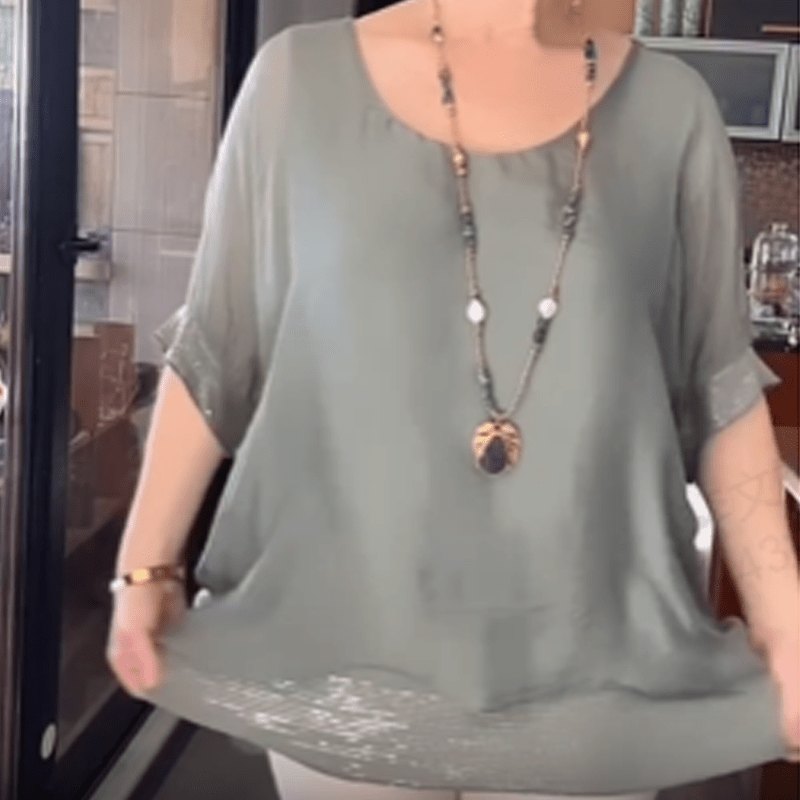 Wina Sequin Top | Elegant Blouse for Women, Soft Fabric, Going Out - Hartwella