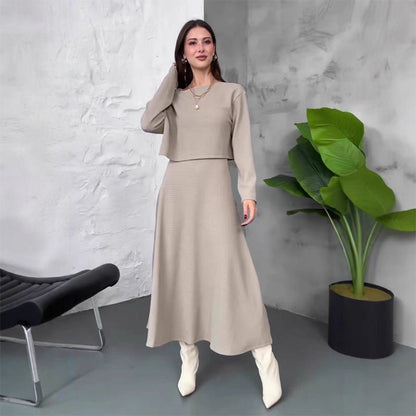 Wina Two Piece Set | Versatile Matching Sets for Women, High - Stretch Knit Fabric - Hartwella