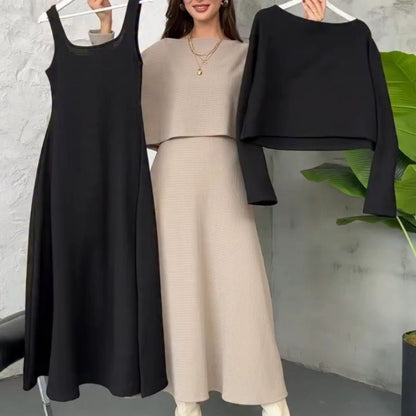 Wina Two Piece Set | Versatile Matching Sets for Women, High - Stretch Knit Fabric - Hartwella