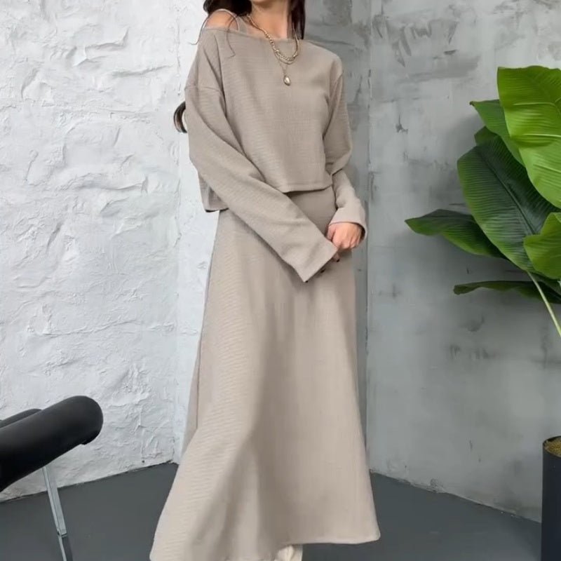 Wina Two Piece Set | Versatile Matching Sets for Women, High - Stretch Knit Fabric - Hartwella