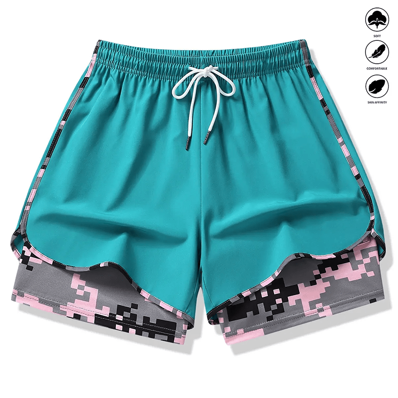 Wina Women's Athletic Shorts | 2 - in - 1 Design, Breathable Fabric - Hartwella